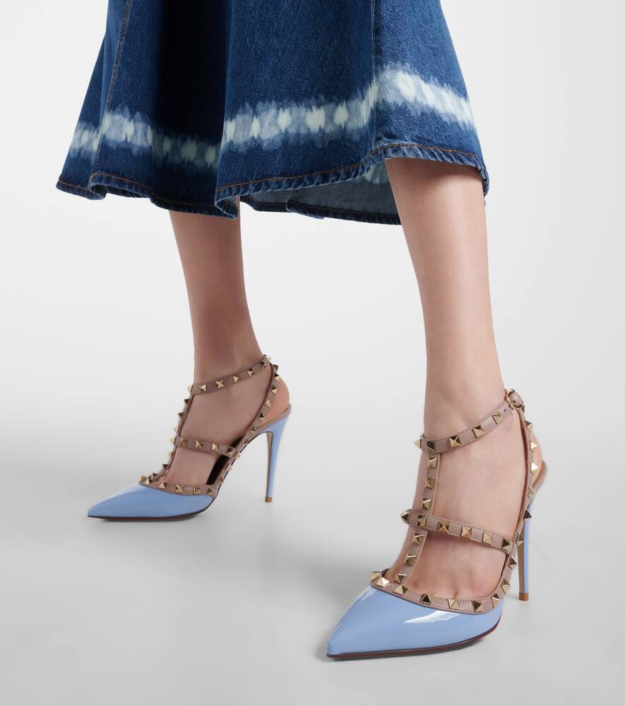 Valentino Garavani Rockstud patent leather pumps