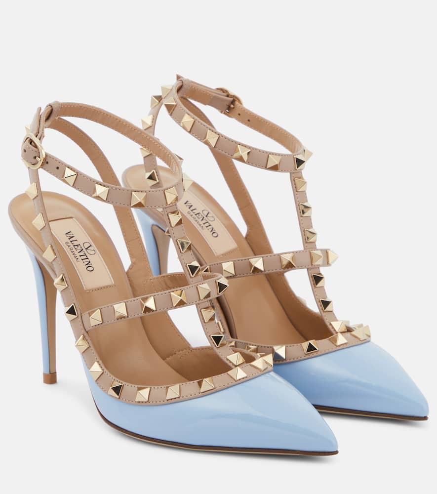 Valentino Garavani Rockstud patent leather pumps