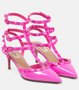 Valentino Garavani Rockstud patent leather pumps
