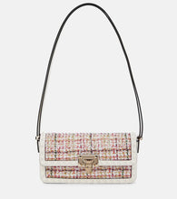 Valentino Garavani Rockstud23 E/W tweed shoulder bag