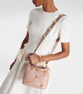 Valentino Garavani Roman Stud Small leather tote bag