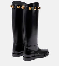 Valentino Garavani Roman Stud leather knee-high boots