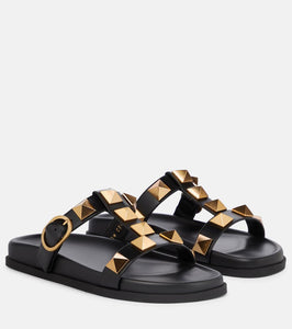 Valentino Garavani Roman Stud leather slides