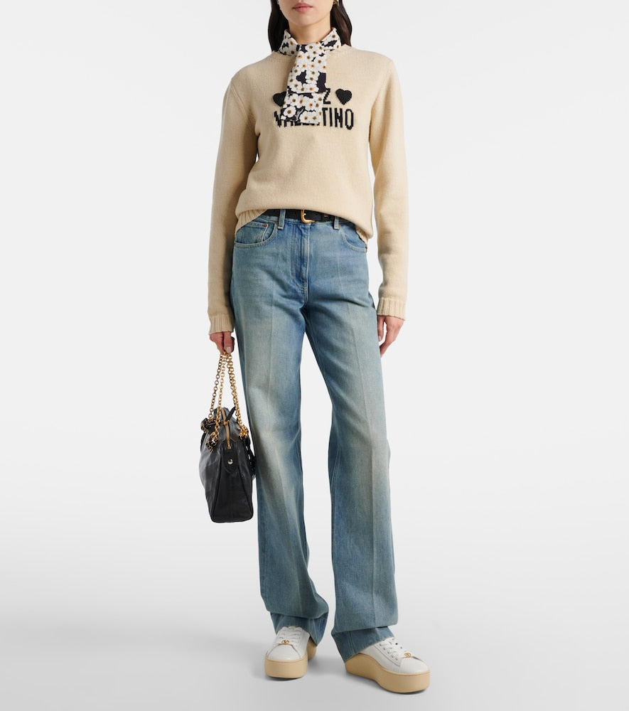 Valentino Garavani Royco 55 leather platform sneakers
