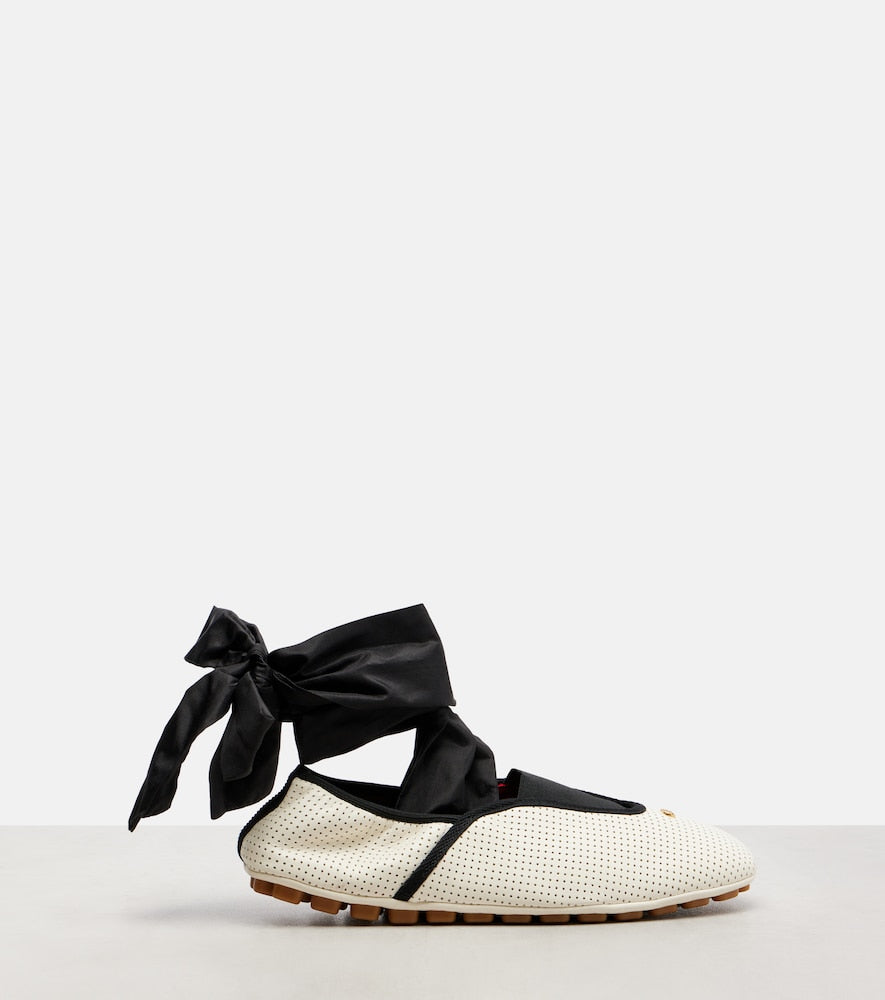 Valentino Garavani Rythmika perforated leather ballet flats