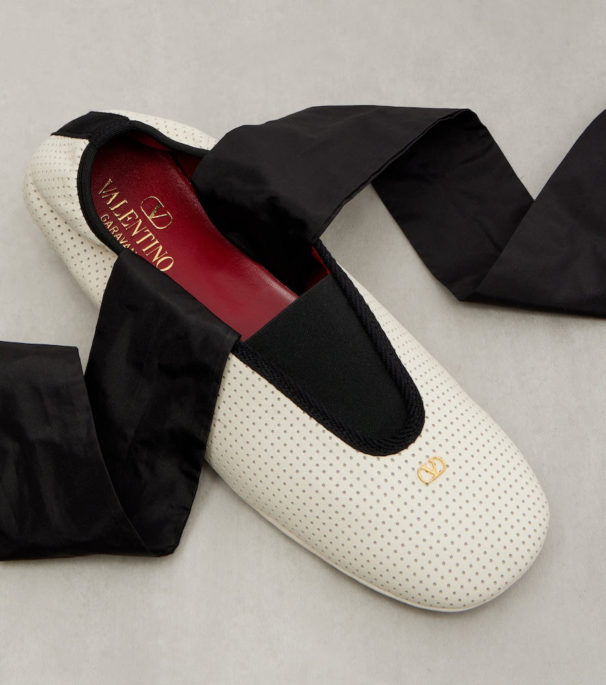 Valentino Garavani Rythmika perforated leather ballet flats