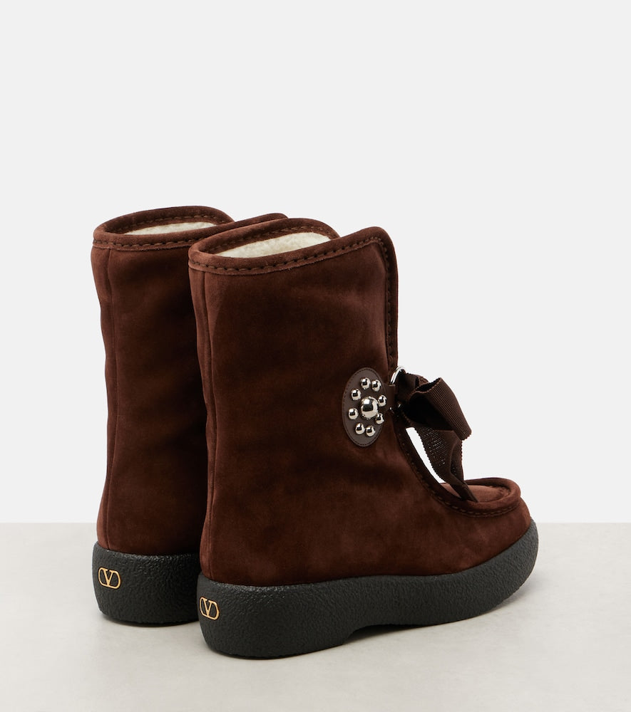 Valentino Garavani Snowish suede ankle boots