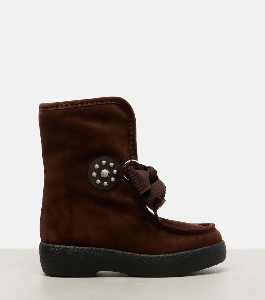 Valentino Garavani Snowish suede ankle boots