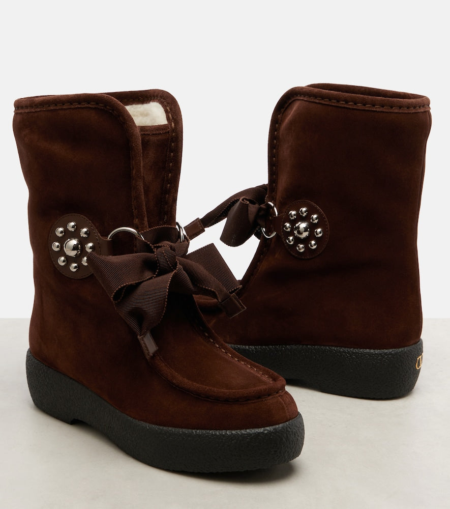 Valentino Garavani Snowish suede ankle boots