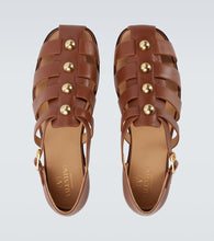 Valentino Garavani Studded leather fisherman sandals