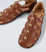 Valentino Garavani Studded leather fisherman sandals