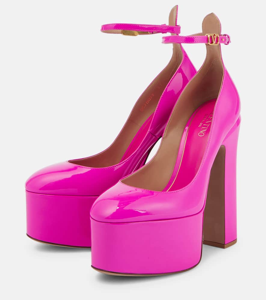 Valentino Garavani Tan-Go 155 leather platform pumps
