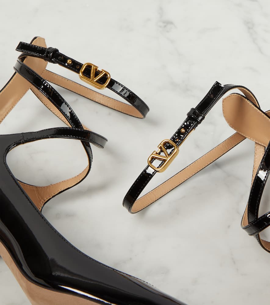 Valentino Garavani Tan-Go 60 patent leather pumps