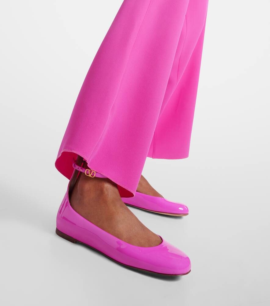 Valentino Garavani Tan-Go patent leather ballet flats