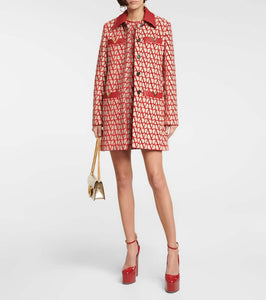 Valentino Garavani Tan-Go patent leather platform pumps