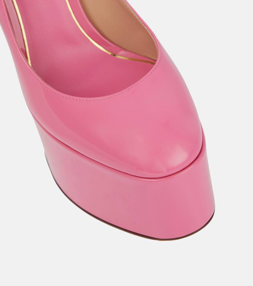 Valentino Garavani Tan-Go patent leather platform pumps