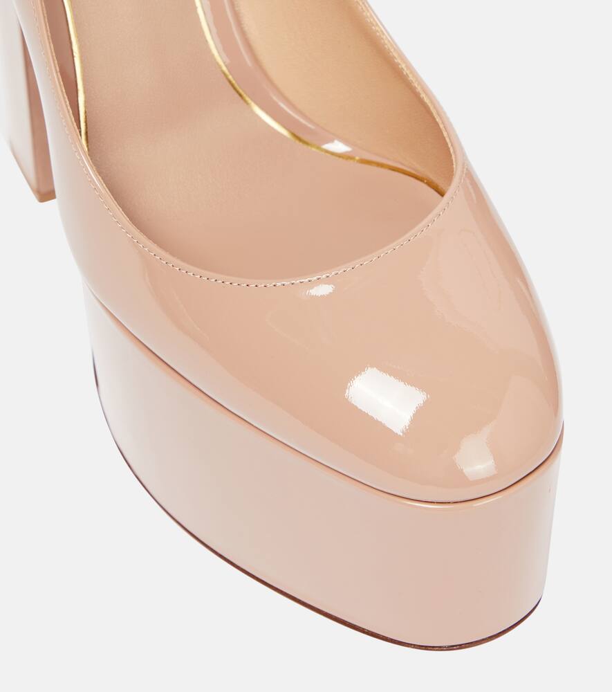 Valentino Garavani Tan-Go patent leather platform pumps
