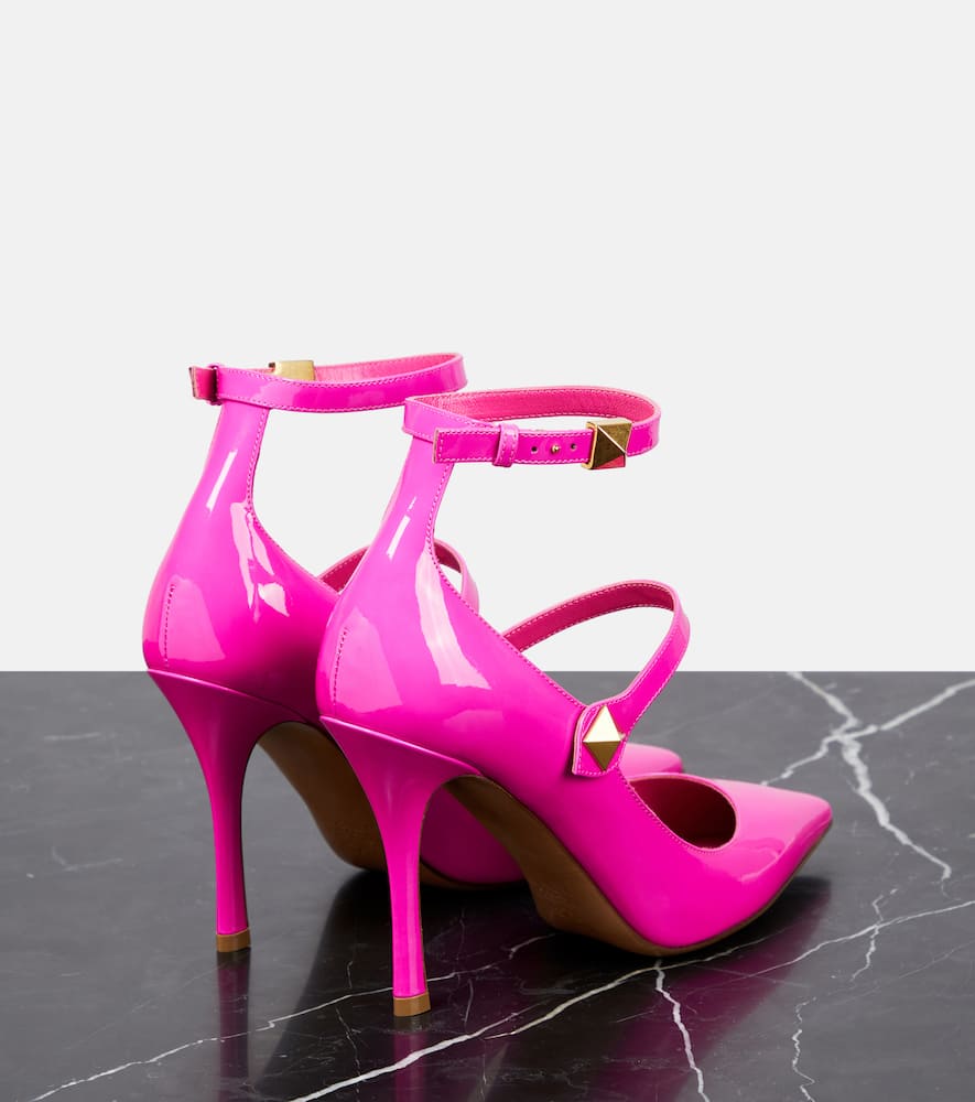 Valentino Garavani Tan-Go patent leather pumps