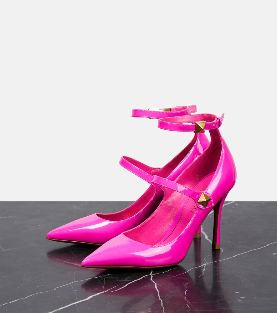 Valentino Garavani Tan-Go patent leather pumps