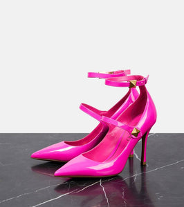 Valentino Garavani Tan-Go patent leather pumps