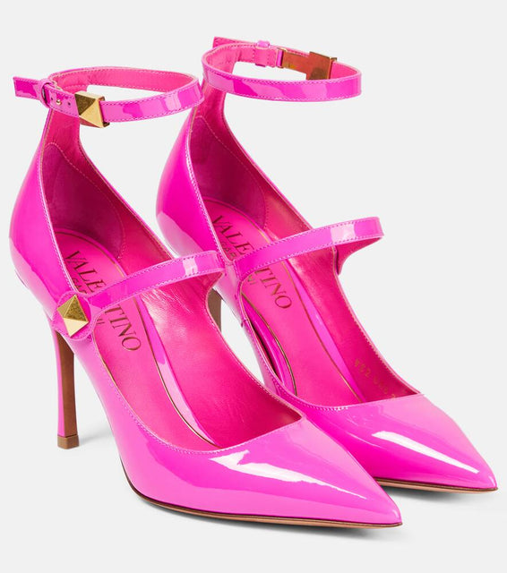 Valentino Garavani Tan-Go patent leather pumps