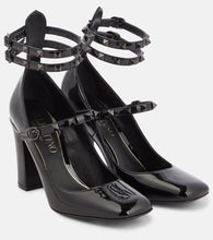 Valentino Garavani Tan-Go patent leather pumps