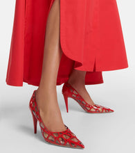 Valentino Garavani Toile Iconographe PVC and patent leather pumps