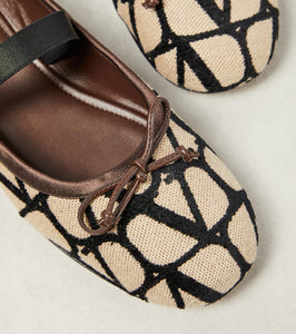 Valentino Garavani Toile Iconographe ballet flats