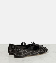 Valentino Garavani Toile Iconographe crystal-embellished satin ballet flats