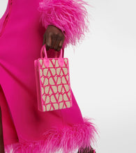 Valentino Garavani Toile Iconographe leather-trimmed crossbody bag