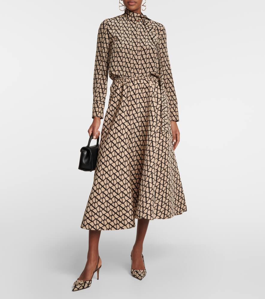 Valentino Garavani Toile Iconographe slingback pumps