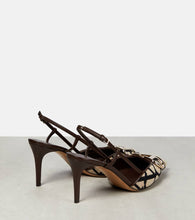 Valentino Garavani Toile Iconographe slingback pumps