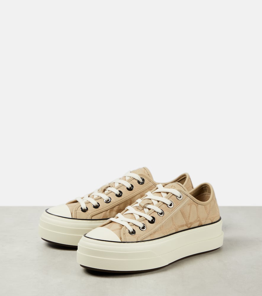 Valentino Garavani Totaloop Toile Iconographe canvas sneakers