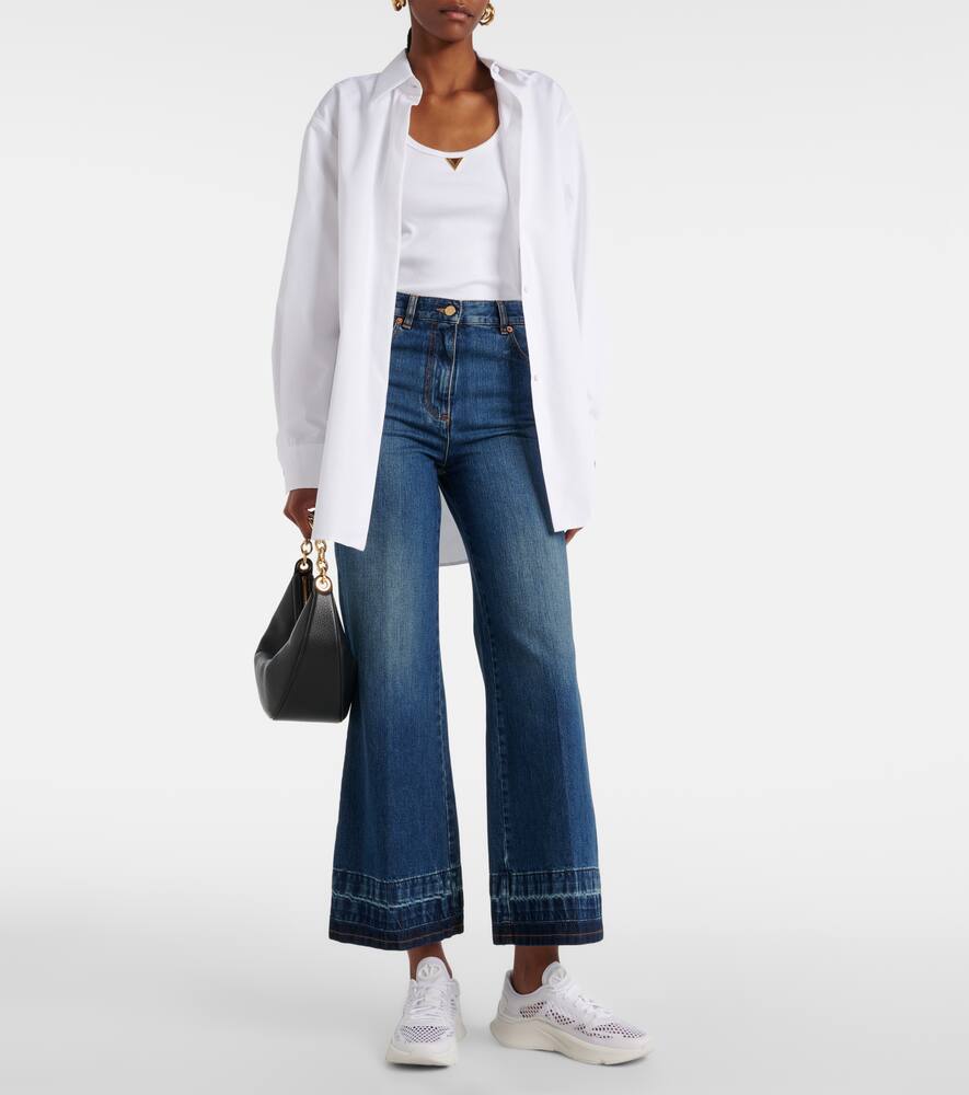 Valentino Garavani True Actress leather-trimmed sneakers