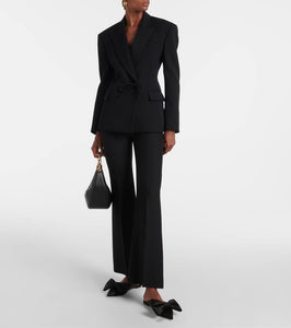 Valentino Garavani Un Ch√É¬¢teau Bow satin mules
