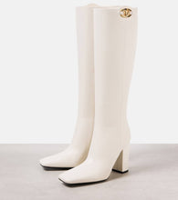 Valentino Garavani VLogo Bold 100 leather knee-high boots