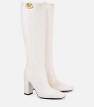 Valentino Garavani VLogo Bold 100 leather knee-high boots