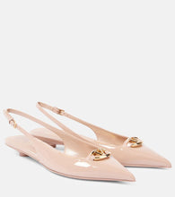 Valentino Garavani VLogo Bold patent leather slingback flats