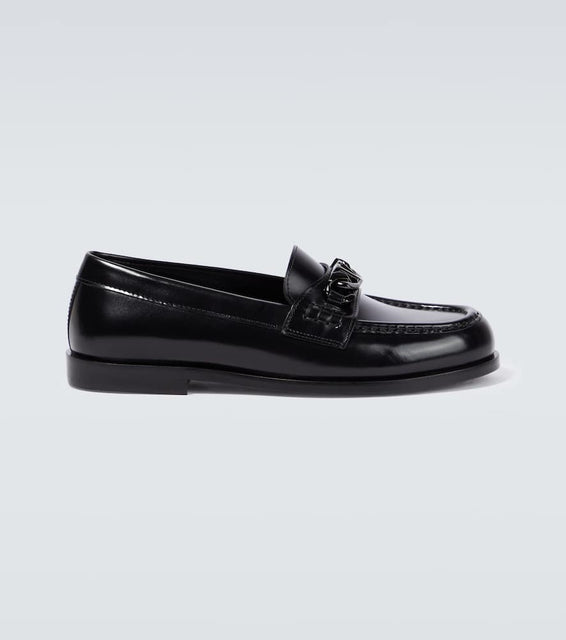 Valentino Garavani VLogo Chain leather loafers