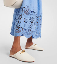 Valentino Garavani VLogo Gate leather mules