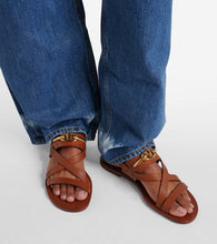 Valentino Garavani VLogo Gate leather sandals