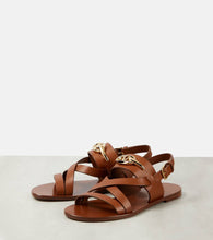 Valentino Garavani VLogo Gate leather sandals