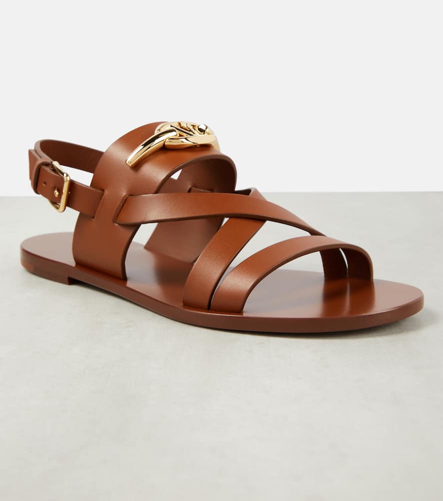 Valentino Garavani VLogo Gate leather sandals