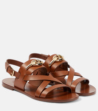 Valentino Garavani VLogo Gate leather sandals