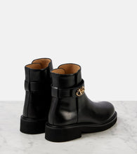 Valentino Garavani VLogo Locker leather bootie
