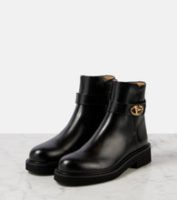 Valentino Garavani VLogo Locker leather bootie