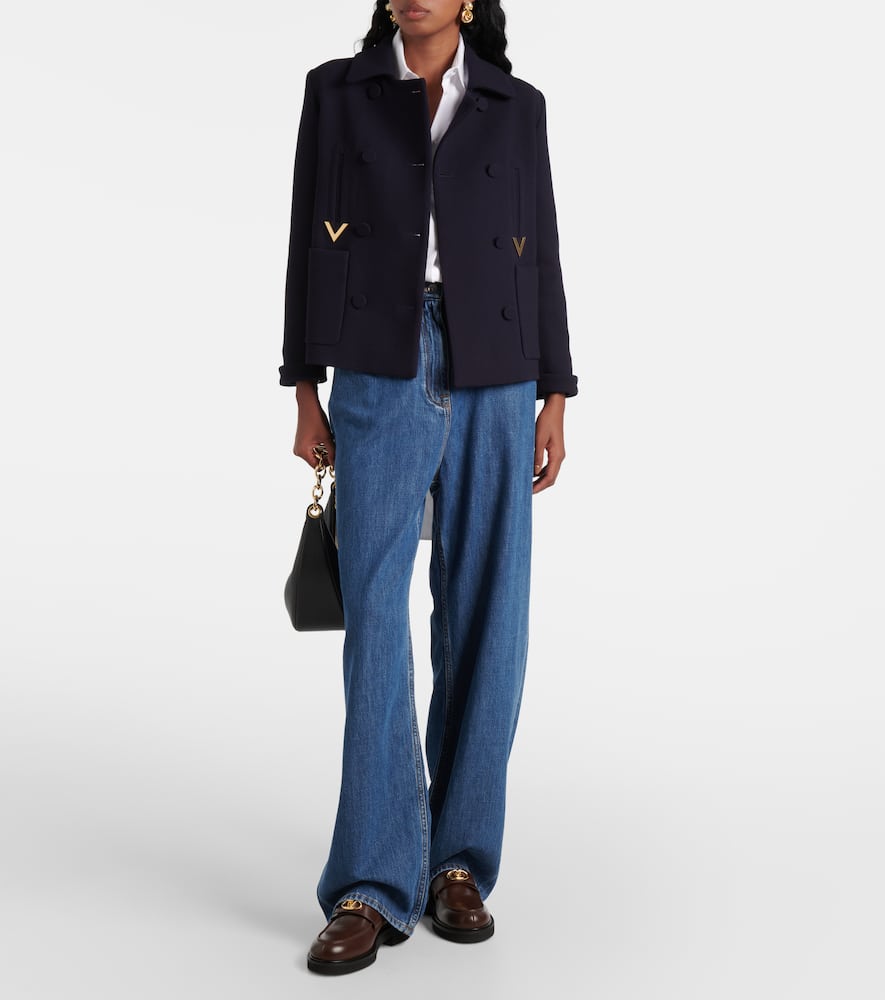 Valentino Garavani VLogo Locker leather loafers