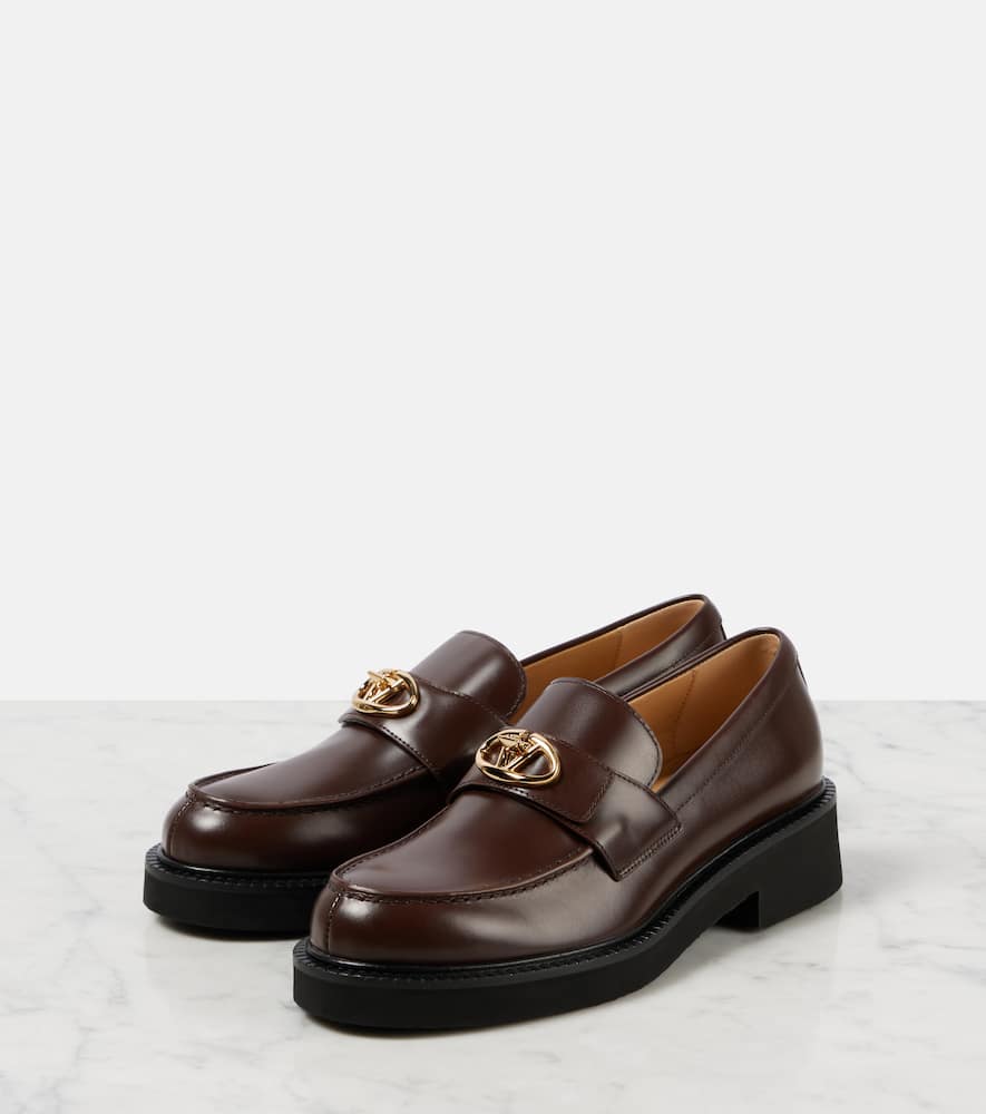 Valentino Garavani VLogo Locker leather loafers