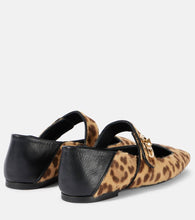 Valentino Garavani VLogo Locker leopard-print Mary Jane flats
