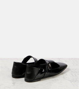 Valentino Garavani VLogo Locker patent leather Mary Jane flats